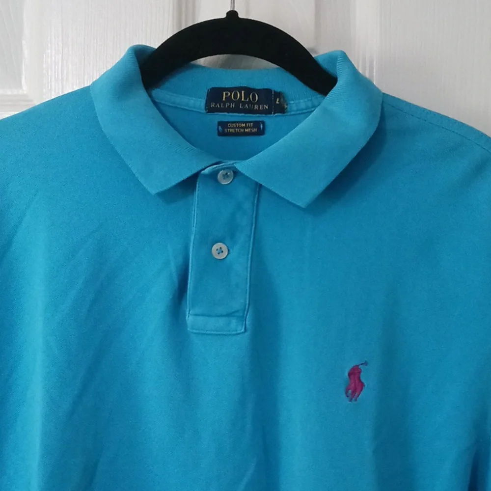 Polo Ralph Lauren Blue Short Sleeve Polo Men's Size Large